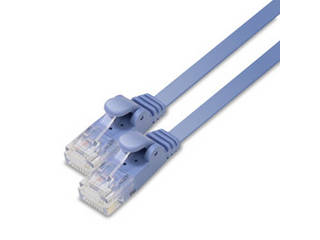 ELECOM エレコム 5個セット エレコム LANケーブル/CAT6/フラット/15m/ブルー LD-GF2/BU15X5