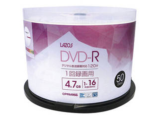 Lazos 10個セット Lazos 録画用 DVD-R 50枚組 L-CP50PX10