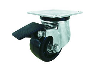 YUEI CASTER/ユーエイ プレート式キャスター自在車S付75径強化ナイロン車輪 SUS-HG-75GNBS