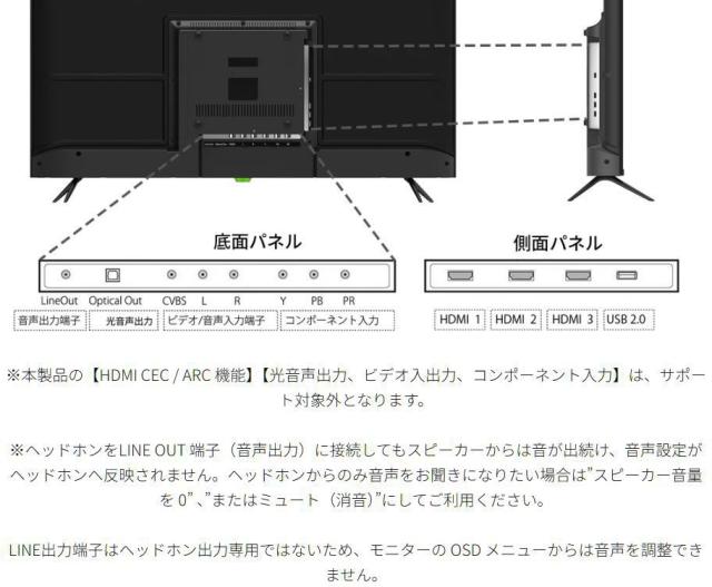 JAPANNEXT ジャパンネクスト 商品は軒先渡し 4K対応43型液晶
