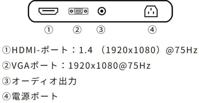 JAPANNEXT ジャパンネクスト フルHD対応 23.8インチ液晶ディスプレイ(IPS/HDMI/VGA/チルト/スピーカー/非光沢) JN-IPS2382FHDR_2