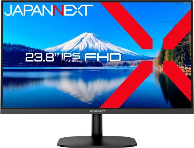 JAPANNEXT ジャパンネクスト フルHD対応 23.8インチ液晶ディスプレイ(IPS/HDMI/VGA/チルト/スピーカー/非光沢) JN-IPS2382FHDR