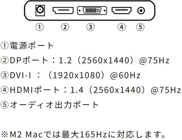 JAPANNEXT ジャパンネクスト WQHD対応 23.8インチ液晶ディスプレイ(IPS/DP/HDMI/DVI-I/スイベル/非光沢) JN-IPS2380FLWQHD-HSP-N_2