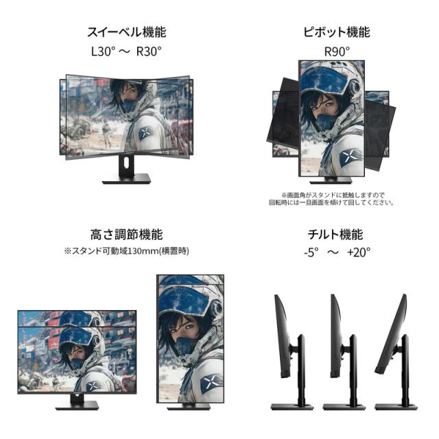 JAPANNEXT ジャパンネクスト 4K対応28型ゲーミングモニター(IPS/144Hz/Type-C65W給電/スピーカー/2年保証) JN-IPS28G144U-HSPC6_2