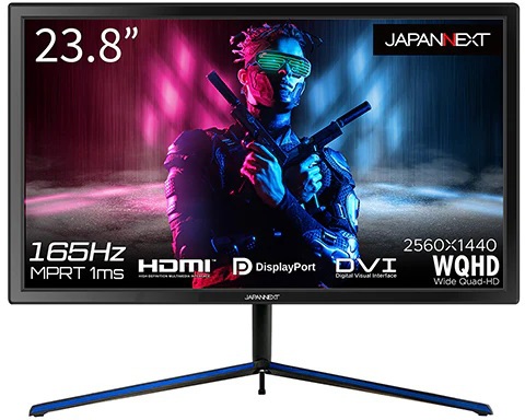 JAPANNEXT ジャパンネクスト WQHD対応 23.8型ゲーミングモニター 165Hz 2年保証 JN-238GT165WQHDR