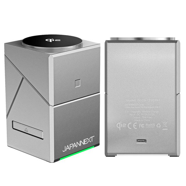 JAPANNEXT ジャパンネクスト チャージャー 2年保証 JN-CG-15SQ3N1 シルバー_2