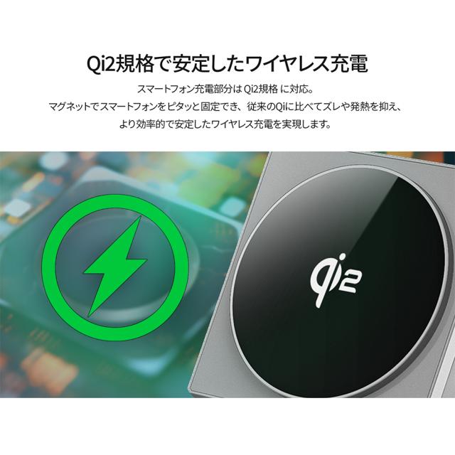 JAPANNEXT ジャパンネクスト チャージャー 2年保証 JN-CG-15SQ3N1 シルバー_5