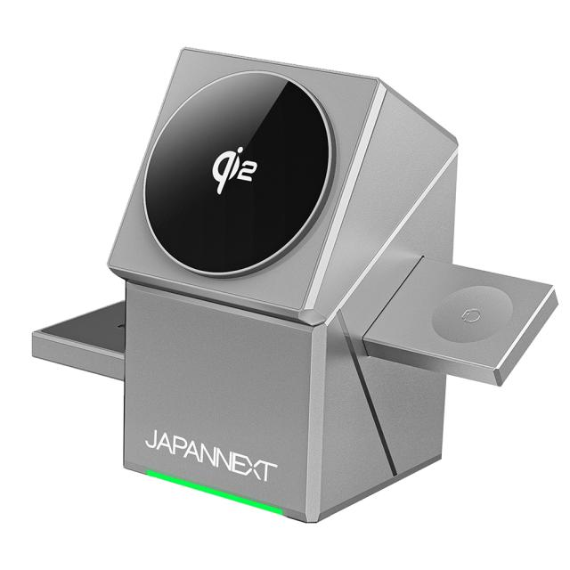 JAPANNEXT ジャパンネクスト チャージャー 2年保証 JN-CG-15SQ3N1 シルバー