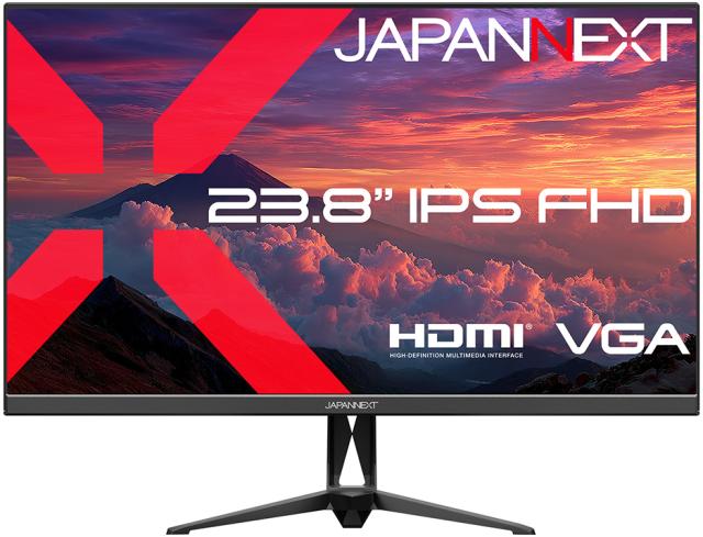JAPANNEXT ジャパンネクスト フルHD対応 23.8型液晶ディスプレイ/HDMI、VGA/ブラック/スピーカー/2年保証 JN-IPS238F3
