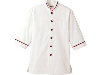 Servo サーヴォ ショップコートD1131（オフホワイト×ワイン）4Lの通販は 6,367円