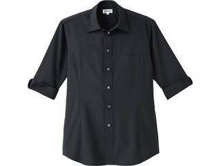 Servo サーヴォ ショップシャツ（黒）ET-5734　Lの通販は 5,158円