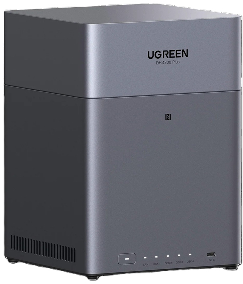 UGREEN Rockchip 8コアCPU搭載 2.5GbE 4ベイNAS ディスクレスモデル DDR4 8GBメモリ標準 2年保証 DH4300 Plus