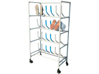 抗菌イレクター底見せラックキャスター5列5段25人CGR