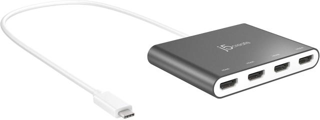 j5 create USB-C to 4ポート HDMI マルチモニターアダプター JCA366