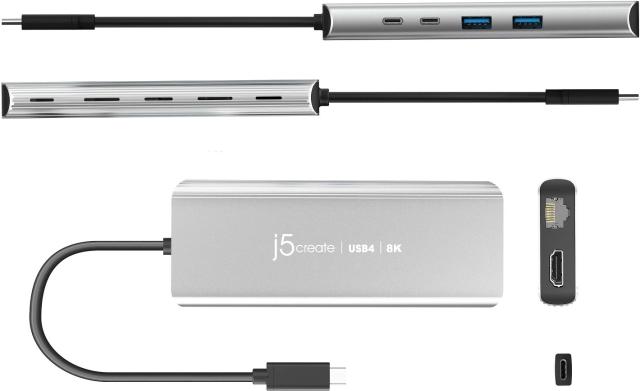 j5 create USB4 8K 2.5G LAN 6in1 マルチポートハブ JCD403_2
