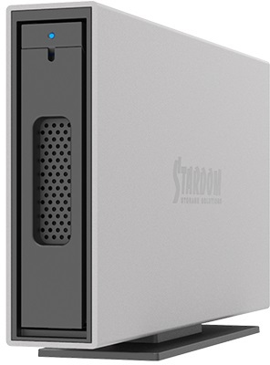 RAIDON TECHNOLOGY 1Bay 6G USB 外付ストレージ with USB C-Aケーブル(シルバー) I310-B31A