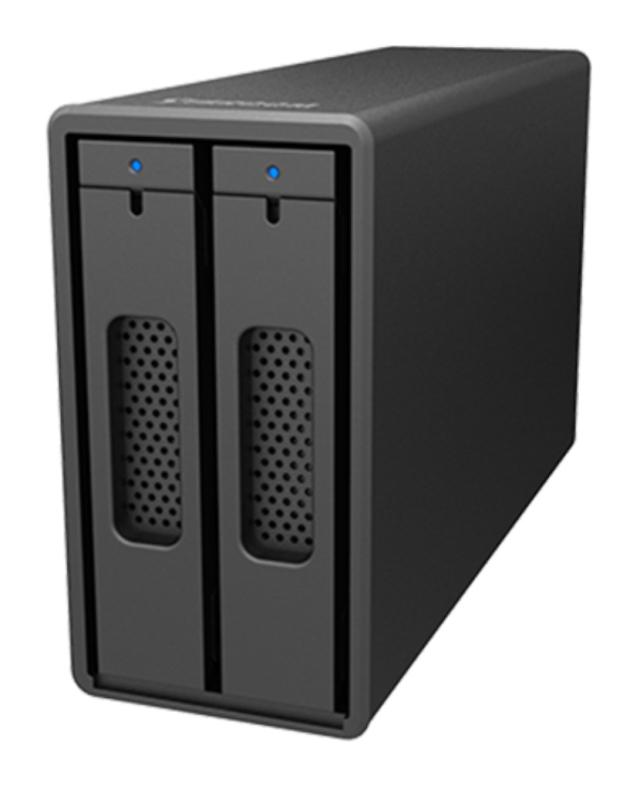 RAIDON TECHNOLOGY 2Bay USB3.2 外付ストレージ with USB C-Aケーブル(ブラック) ST2-B31A-B