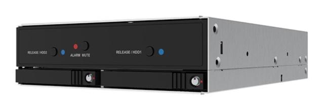 RAIDON TECHNOLOGY 内蔵JBOD 2 bay 2 x M.2/U.2 NVMe SSD 2 x SFF8643 PCIe Gen3 x 4対応 IU2300-U6P3