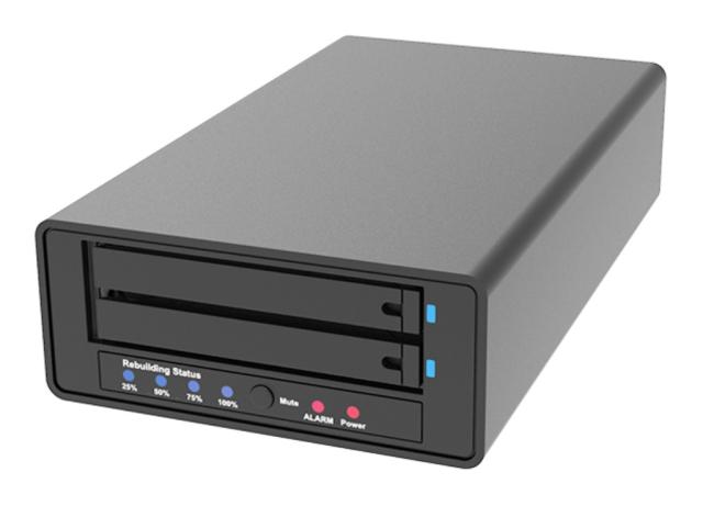 RAIDON TECHNOLOGY 2Bay M.2 NVMe SSD 外付RAID UR2-B32