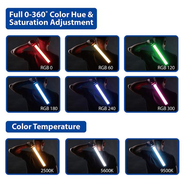T200R RGB Tube Light　２本セット Phottix T200R RGB Tube Light Twin Pack Kit – Phottix