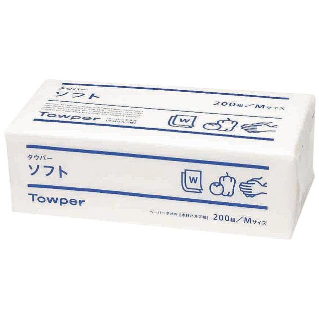 TRY-FU トライフ トウカイ ペーパータオル (25束入) タウパー ソフトM