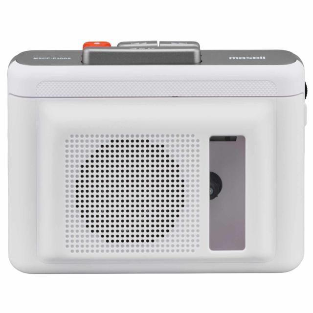 maxell マクセル MXCP-P100SWH スピーカー付きBluetooth対応ポータブルカセットプレーヤー ホワイト