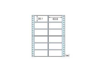 ヒサゴ ドットプリンタ用ラベル タック12面 SB138