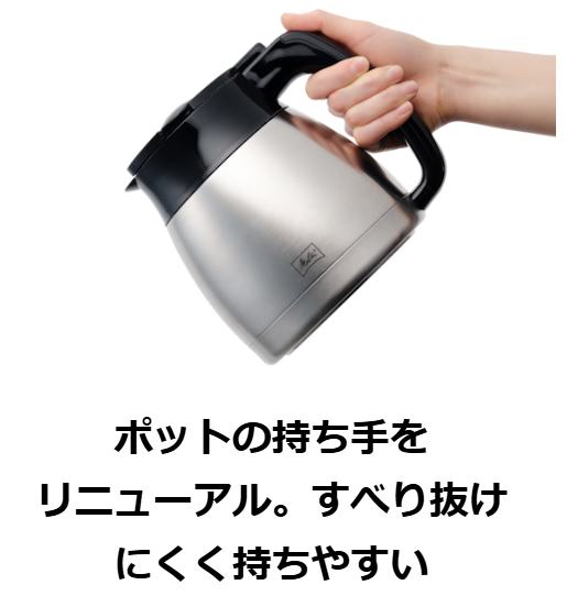 Melitta メリタ LKT1002-B　イージートップサーモ　フィルターペーパー式(10杯) シルバー_3