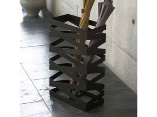 YAMAZAKI 山崎実業 かさたて ロックワイド ブラック (6723)