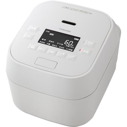 TOSHIBA 東芝 RC-10MGW(W)真空圧力ＩＨ炊飯器 炎 匠炊き 5.5合炊き グランホワイト