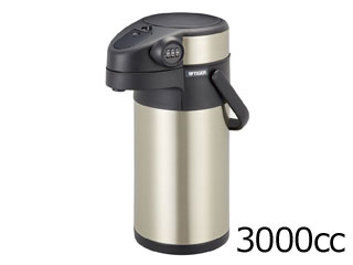 TIGER タイガー魔法瓶 MAB-K300XC ステンレスエアーポット [セキュリティーポット]　【3.0L】(クリアステンレス)