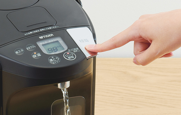 TIGER タイガー魔法瓶 PIS-G300-KE(アーバンブラック) 蒸気レスVE電気まほうびん とく子さん 3.0L