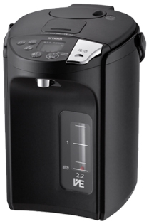 TIGER タイガー魔法瓶 PIS-G220-KE(アーバンブラック)　蒸気レスVE電気まほうびん＜とく子さん＞ 2.2L