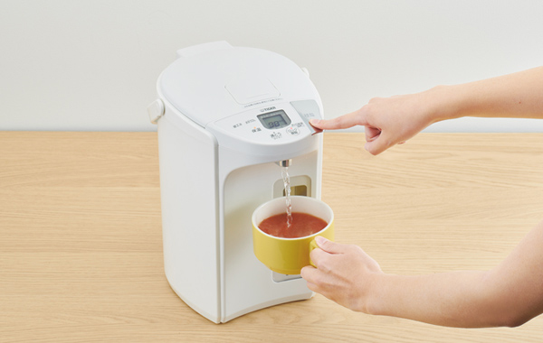 TIGER タイガー魔法瓶 PIP-G300WE(アーバンホワイト)　蒸気レスVE電気まほうびん ＜とく子さん＞ 3.0L