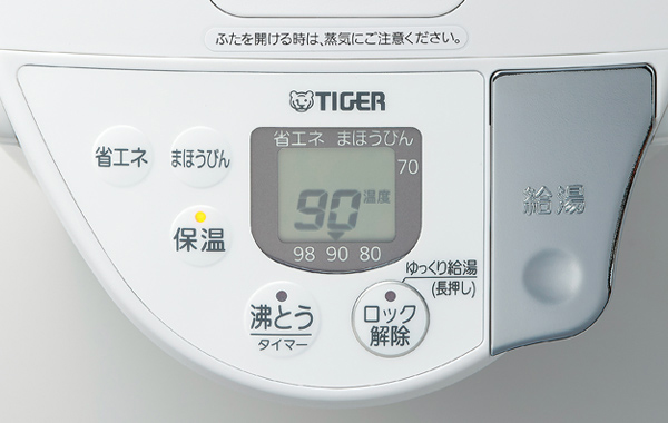 TIGER タイガー魔法瓶 PIP-G300WE(アーバンホワイト)　蒸気レスVE電気まほうびん ＜とく子さん＞ 3.0L