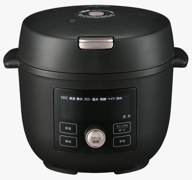 TIGER タイガー魔法瓶 COK-B220-KM(マットブラック) 電気圧力鍋＜TIGER COOKPOT＞ 2〜3人用