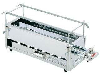 ＳＡ１８−０二本パイプ焼鳥器　（小）／ＬＰガス