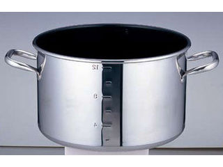 パワーデンジ ＳＡパワー・デンジ アルファ 半寸胴鍋／４５ｃｍ（蓋無）目盛付 SAパワー・デンジ アルファ 寸胴鍋 (蓋無)目盛付 TKG 容量71L 呼び寸法