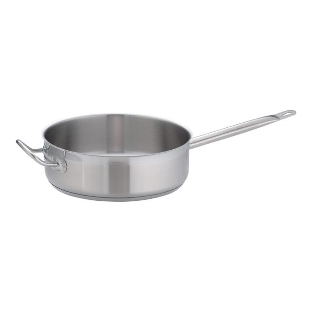 Total Kitchen Goods AKT-90 電磁調理器対応業務用鍋 PRO (プロ) 片手浅型鍋 （蓋無） 内径28cm (向かい手付き)