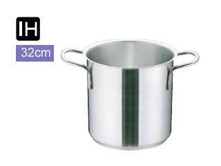 ムラノインダクション 【IH対応業務用鍋】 AZV-7705  寸胴鍋（蓋無）/内径32cm