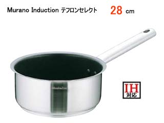 Murano Induction ムラノインダクション AKT-D4　テフロンセレクト18-8 片手浅型鍋(フタ無)28cm