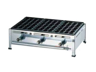 関西式たこ焼器（28穴）2枚掛【都市ガス（12・13A）専用】