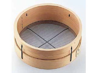 木枠砂糖フルイ（１０メッシュ）　８寸