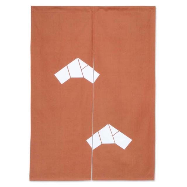 半間のれん　文（ふみ）１０７−０５／茶