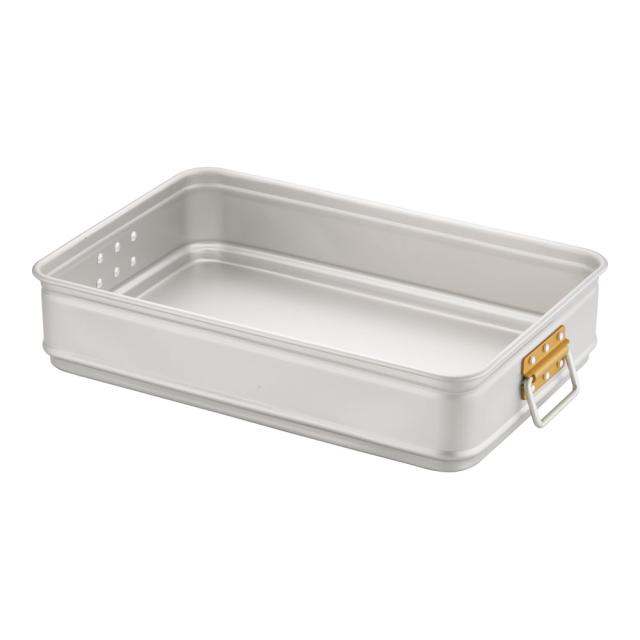 AKAO アカオ アルミ カラーハンドル番重 大 110 金