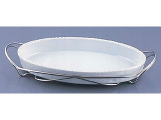 ＳＡシャトレ　小判グラタンセット／１３−ＰＢ２００−３６　白