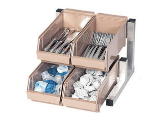 TKG 遠藤商事 TKG　18-8スマート　オーガナイザー 2段2列(4ヶ入)　ブラウンの通販は 9,462円