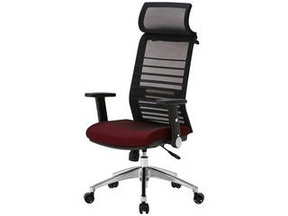 KOIZUMI/コイズミ JGチェア シンクロロッキング40度 ランバーサポート付 JG6 オフィスチェア レッド JG6-102REの通販は