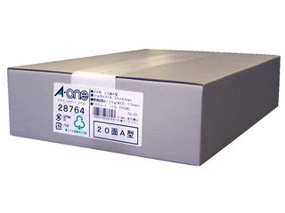 A・one エーワン PPC（コピー）ラベル A4判 20面A型 宛名・表示用 500シート(10000片) 28764