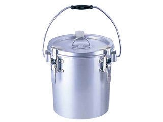 オオイ金属 シルバーアルマイト丸型二重クリップ付食缶／２３７−Ｂ　（６ｌ）の通販は